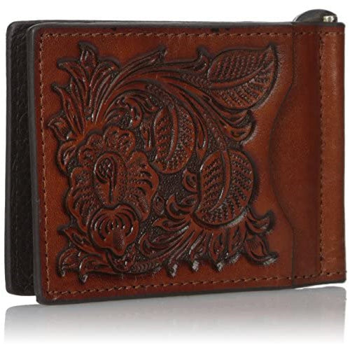 Nocona Belt Co. Men's Nocona Pro Flower Leaf in Money, Tan, One Size