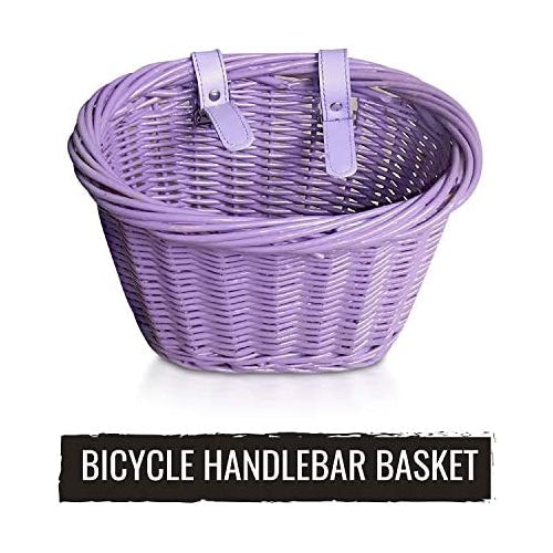 EVO E-Cargo Wicker Jr. Kids Bike Basket - Purple