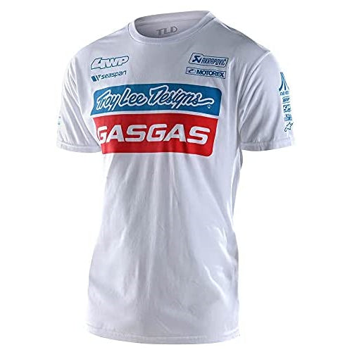 Troy Lee Designs Men's TLD Gasgas Team 21 Shirts,Small,White