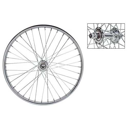 Wheel Master Front Bicycle Wheel 20 x 1.75 36H, Steel, Bolt On, Silver