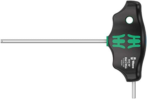 Wera 05023338001 454 HF T-handle hexagon screwdriver Hex-Plus with holding function, 4 x 100 mm