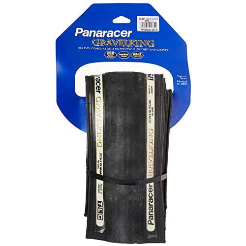 Panaracer GravelKing 700 x 32 C Slick Aramid Folding Tire, Black/Black
