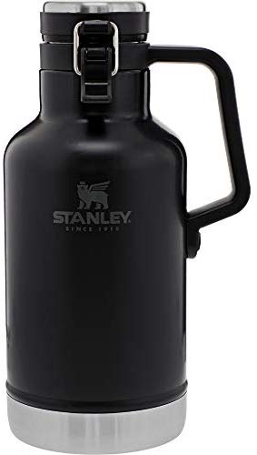 Stanley Classic Vacuum Growler, 64 oz Capacity, Stainless Steel, Matte Black