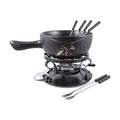 Swissmar Cheese Fondue Sets - Includes Ceramic Pots, Rechauds, Six (6) Fondue Forks, Fondue Burner, and Recipe Card (Swissmar Gruyere Fondue Set)