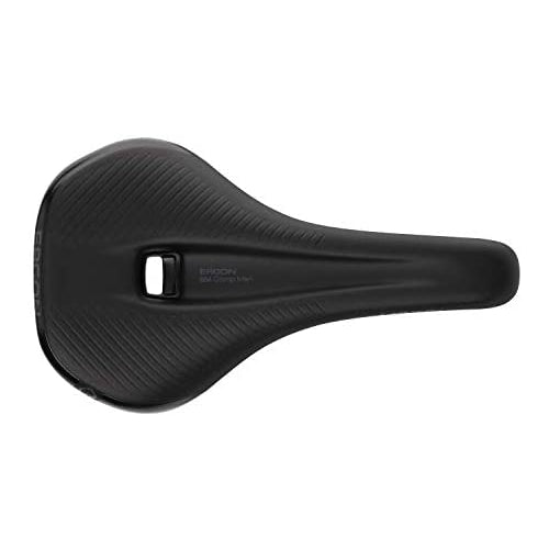 Ergon - SM Comp Ergonomic Comfort Bicycle Saddle | for All Mountain, Trail, Gravel and Bikepacking Bikes | Mens | Small/Medium | Stealth Black