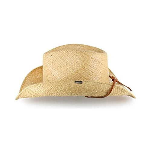 Stetson Men's Straw Fashion Cowboy Hat Natural Large