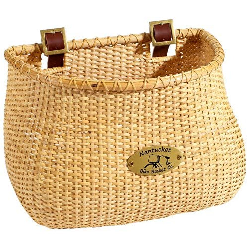 Nantucket Bicycle Basket Co. Lightship Collection Adult Bicycle Basket, Classic/Tapered, Natural