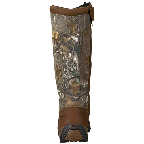 Rocky Men's Retraction Waterproof Side-Zip Snake Boot Knee High, Realtree Xtra, 9.5 M US