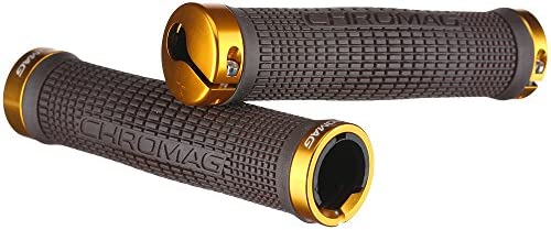 CHROMAG Squarewave Unisex Adult MTB/MTB/Cycle/VAE/E-Bike Handles, Brown/Gold, Length 142 mm