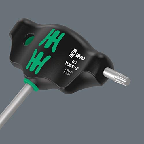 Wera 05023376001 467 TORX® HF T-handle screwdriver with holding function, TX 25 x 200 mm