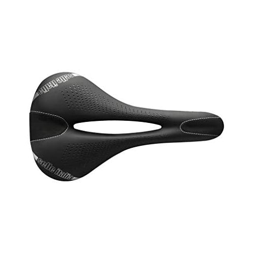 Selle Italia Man Gel Flow Road Bike Saddle - Comfortable MTB and Road Bicycle Seat for Men and Women - 275 x 151mm, Men, 315g, Black