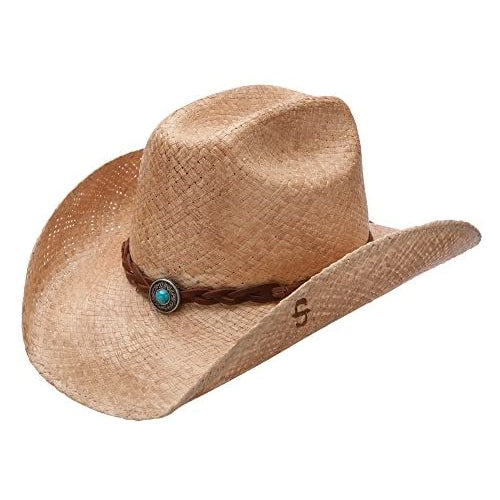Stetson Flatrock - Shapeable Straw Cowboy Hat (Medium)
