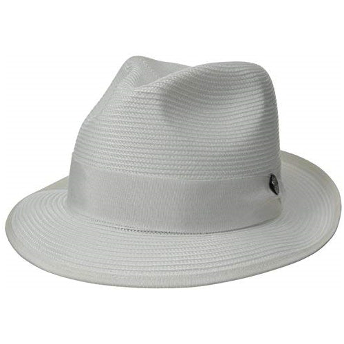 Stetson Men's Latte Florentine Milan Straw Hat, White, 6.875