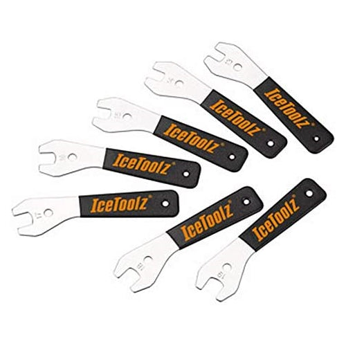 IceToolz Cone Wrenches | 13-19mm 7 unit Cone Wrench Set | Bike Tools Kit