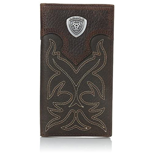 Ariat Men's Boot-Embroidery Rodeo Tan Wallet