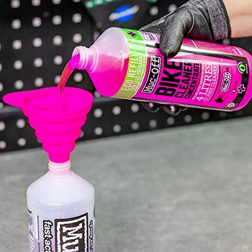 Muc-Off Bike Cleaner Concentrate, 5 Liter - Fast-Action, Biodegradable Nano Gel Refill - Mixes with Water to Make Up to 20 Liters of Bike Wash