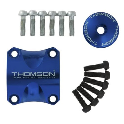Thomson Dress Up Kit for X4 Bicycle Stem (Blue, 31.8)