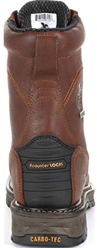 Georgia Boot Carbo-Tec LT Waterproof Lacer Work Boot Size 9.5(M) Brown