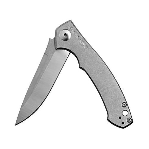 Zero Tolerance (0450); With 3.25Ã¢Â€Â DLC-Coated S35VN Stainless Steel Blade, All-Black Carbon Fiber and Titanium Handle Scales, KVT Ball-Bearing Opening, Frame Lock and Reversible Pocketclip; 2.45 OZ.