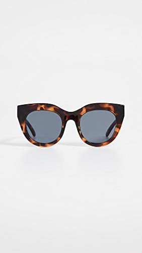 Le Specs Women's Air Heart Sunglasses, Tort/Smoko Mono, Brown, Grey, One Size