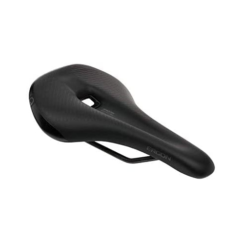 Ergon - SM Pro Ergonomic Comfort Bicycle Saddle | for All Mountain, Trail, Gravel and Bikepacking Bikes | Mens | Small/Medium | Stealth Black