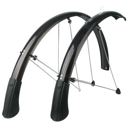 SKS-Germany P50 Chromoplastic Longboard Bicycle Fenderset, Black