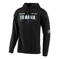 Troy Lee Designs Official Mens Yamaha L4 | Fleece | Pullover | Hoodie (Charcoal Heather, SM)