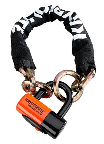 Kryptonite New York Noose 1275 Bicycle Chain Bike Lock with Evolution Series-4 Disc Lock