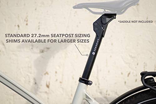 REDSHIFT ShockStop Suspension Seatpost for Bicycles, Shock-Absorber Bike Seat Post for Road, Gravel, Hybrid, and E-Bikes, 27.2mm x 350mm