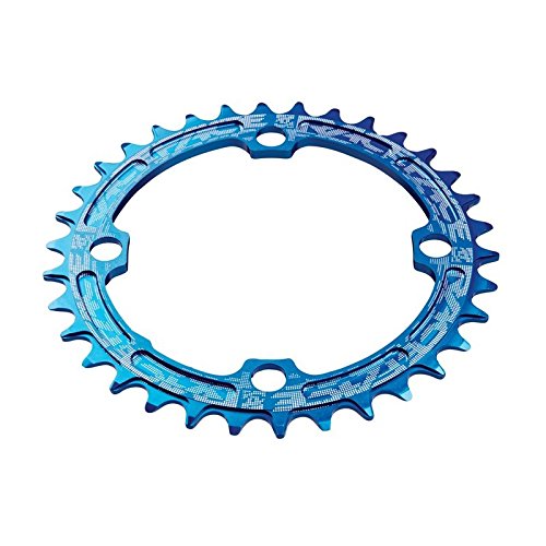 RaceFace Narrow Wide 104Mm BCD, 30T Chainring, 9-12sp, BCD: 104, 7075-T6 Aluminum, Blue