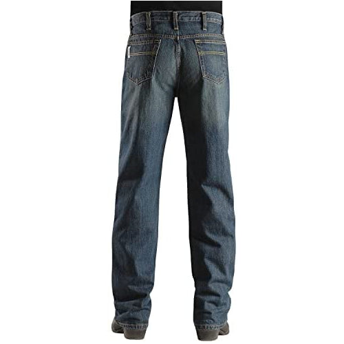 Cinch Men's Jeans White Label Relaxed Fit Denim Dark Stonewash Dark Stone 42W x 32L