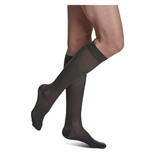 SIGVARIS Womenâ€™s Style Sheer 780 Closed Toe Calf-High Socks 20-30mmHg