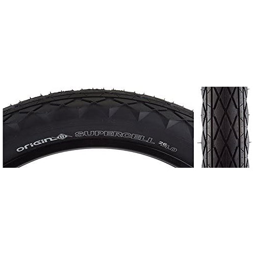 Origin8 Supercell Wire Bead Fat Bike Tires, 26 x 4.0", Black/Black