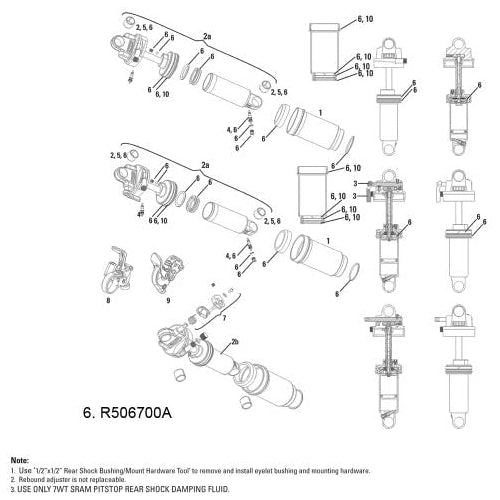 Rock Shox Service Kit Ario 2010-2012, 114115067000