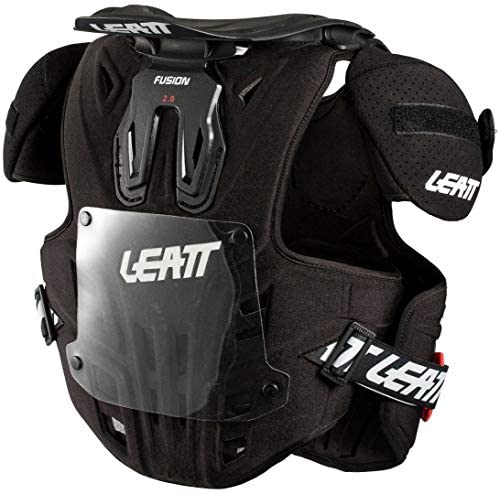 Leatt Brace Fusion Vest 2.0 Youth Boys Motox Motorcycle Body Armor - Black/XX-Large