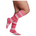 SIGVARIS Womenâ€™s Style Microfiber Patterns 830 Closed Toe Calf-High Socks 20-30mmHg