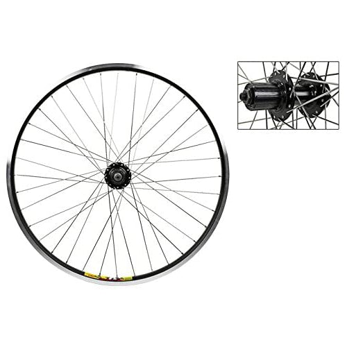 Wheel Master Weinmann Rear Wheel - 26" x 1.5", 36H, Disc, Quick Release, Black with Silver Spokes