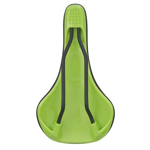 Spank Spike 160 Unisex Adult MTB Saddle (Black Green), Bicycle Seat for Men Women, Bicycle Saddle, Waterproof Seat with Ergonomic Zone Concept
