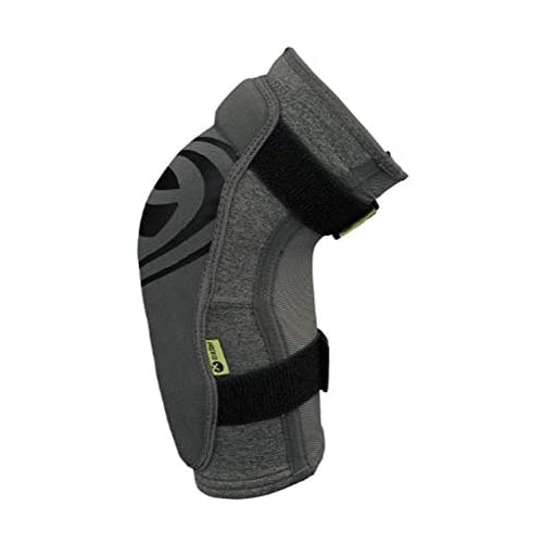 IXS Unisex Carve Evo+ Breathable Moisture-Wicking Padded Protective Elbow Guard, Grey, Small
