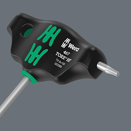 Wera 05023369001 467 TORXÂ® HF T-Handle Screwdriver with Holding Function, TX 8 x 100 mm