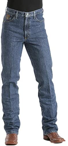 Cinch Men's Bronze Label Tapered Slim Fit Jeans Dark Stone 34W x 36L