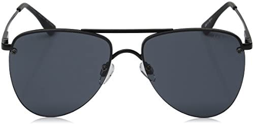 Le Specs Women's The Prince Sunglasses, Matte Black/Smoke Mono, One Size