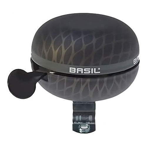 Basil Noir Ding Dong Bicycle Bell - 60mm (Metallic Black), Small