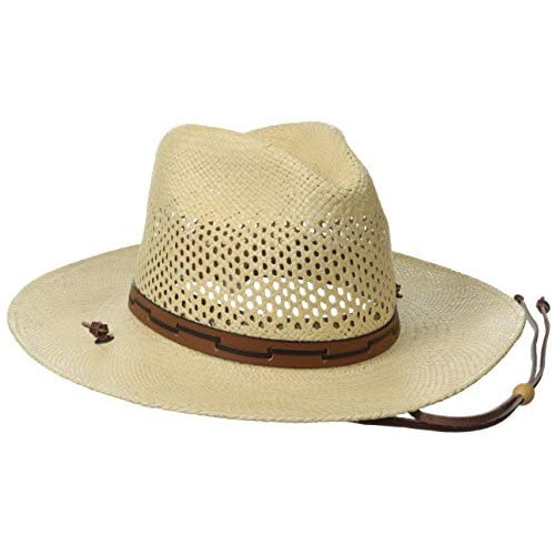 Stetson Men's Stentson Airway Vented Panama Straw Hat, Natural, Large