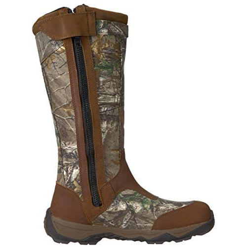 Rocky Men's Retraction Waterproof Side-Zip Snake Boot Knee High, Realtree Xtra, 11 M US