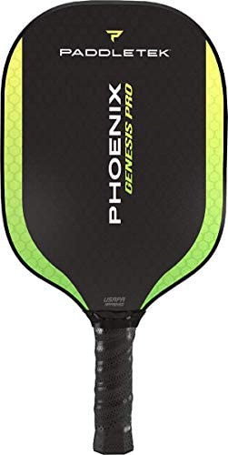 Paddletek Phoenix Genesis Pro Pickleball Paddle | Barium (Green) | Thin Grip