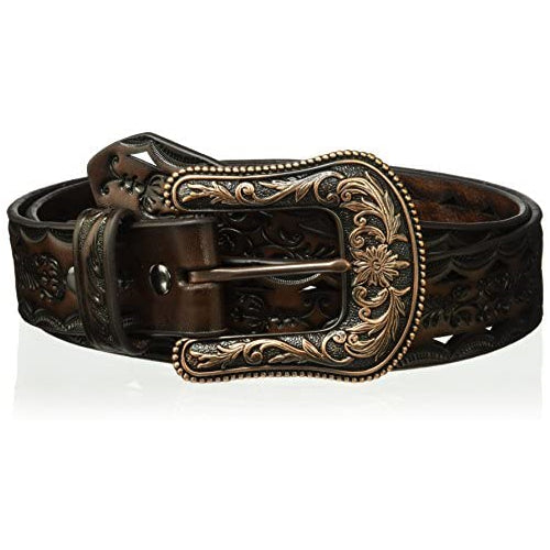 ARIAT Women's Copper Buckle Triangle Cut Out Belt