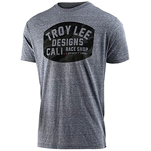 Troy Lee Designs Blockworks Camo T-Shirt (Small) (Vintage Grey Snow)