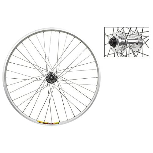 Wheel Master Front Wheel - 26" x 1.5", Double Wall, Quick Release, 36H, All Silver