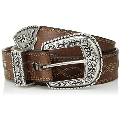 Ariat Women's Fatbaby Center Stitch Belt, brown, 36